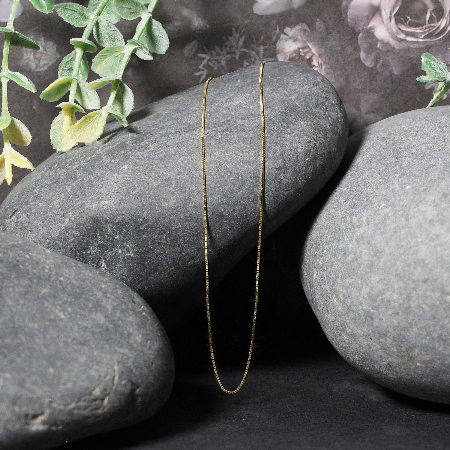 10k Yellow Gold Classic Box Chain (0.45 mm) DestGlow