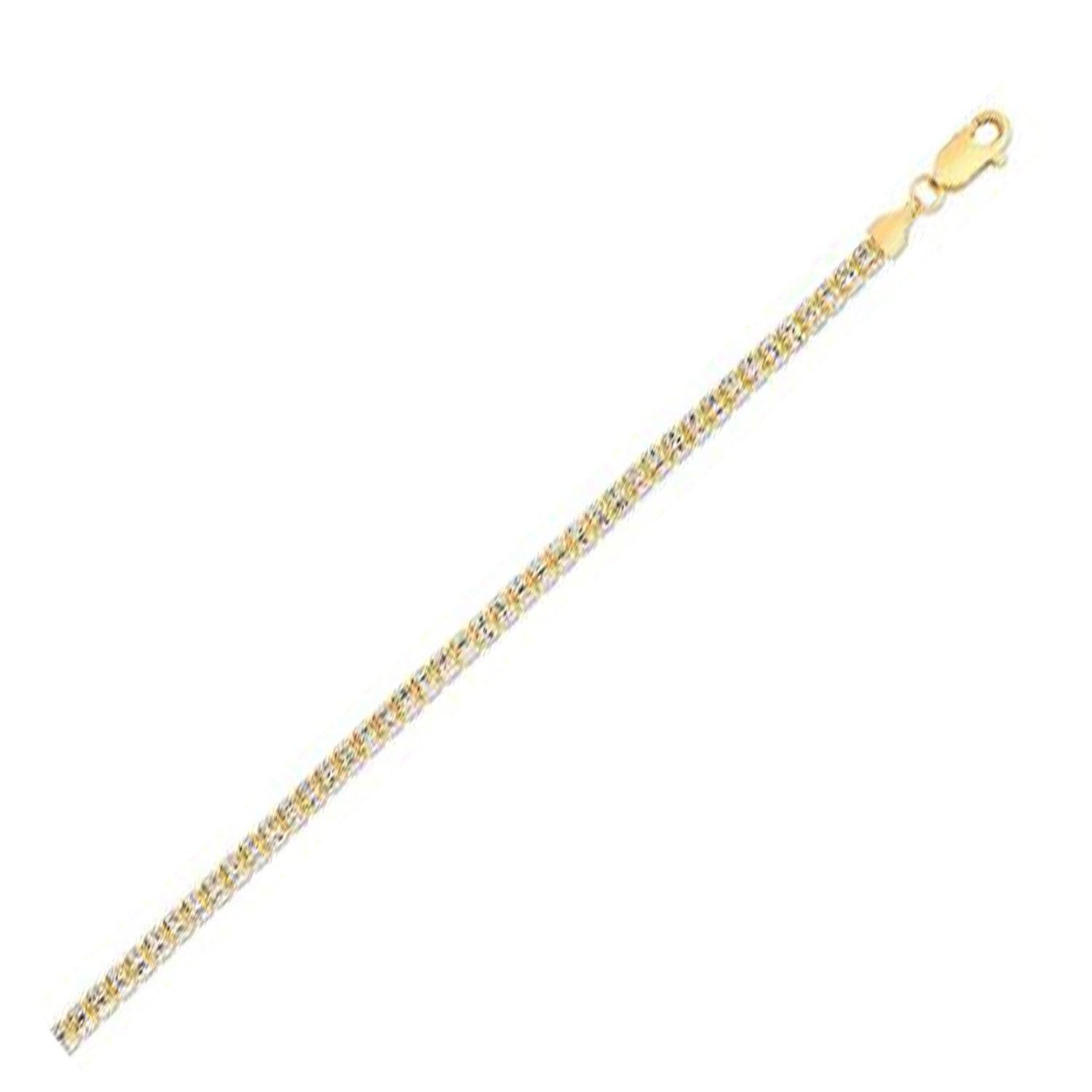 Ice Barrel Chain in 14k Yellow Gold (3.14 mm) DestGlow