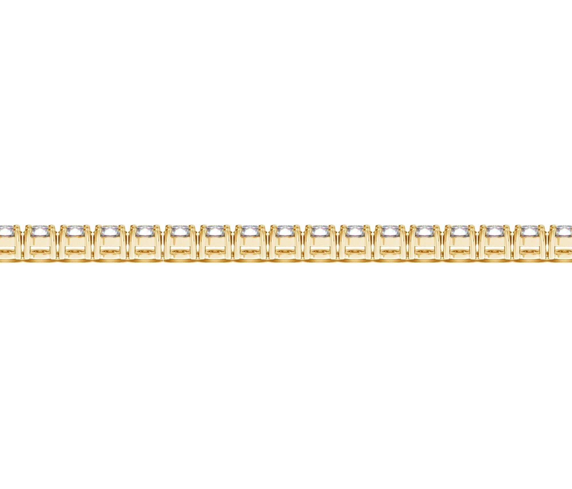 Lab Grown Round Diamond Tennis Bracelet in 14k Yellow Gold (6 cctw F/G VS2/SI1) DestGlow