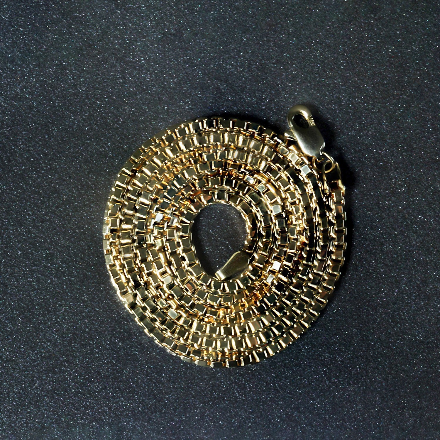 2.0mm 14k Yellow Gold Semi Solid Box Chain by Bids.com