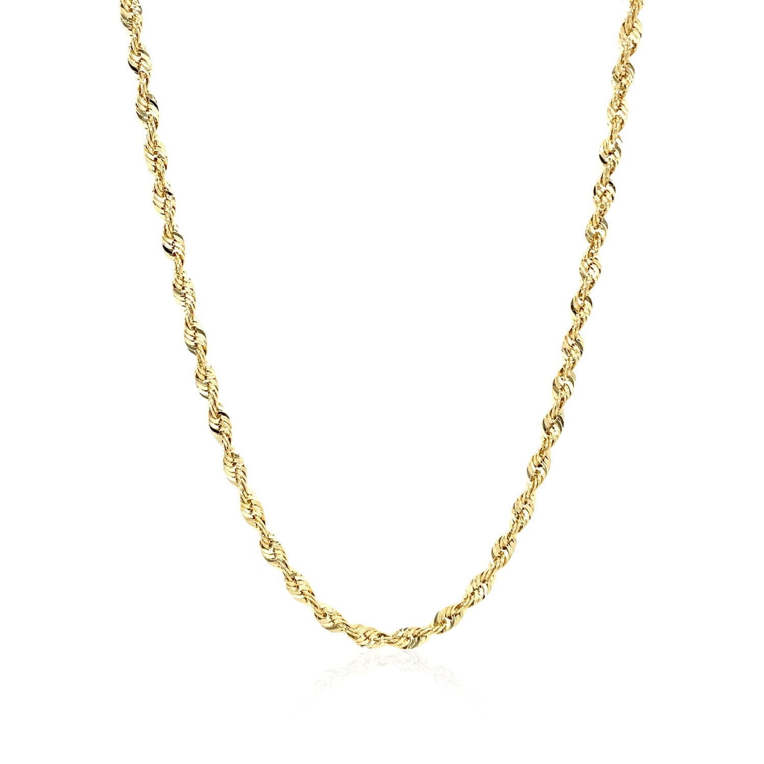 2.5mm 14k Yellow Gold Light Rope Chain by Bids.com