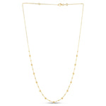 14k Yellow Gold Bead Necklace