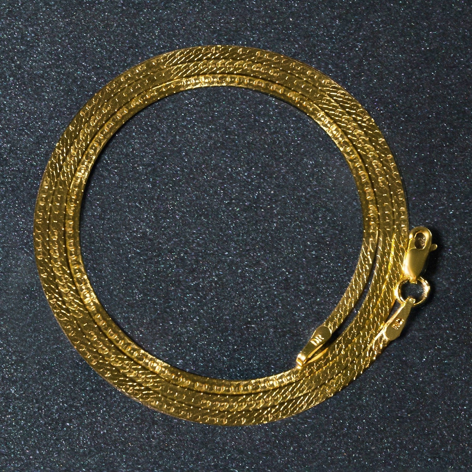 14k Yellow Gold Super Flex Herringbone Chain (1.50 mm) DestGlow