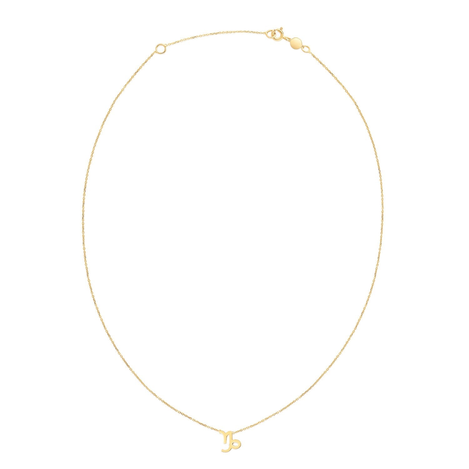 14K Yellow Gold Capricorn Necklace by Avera Group