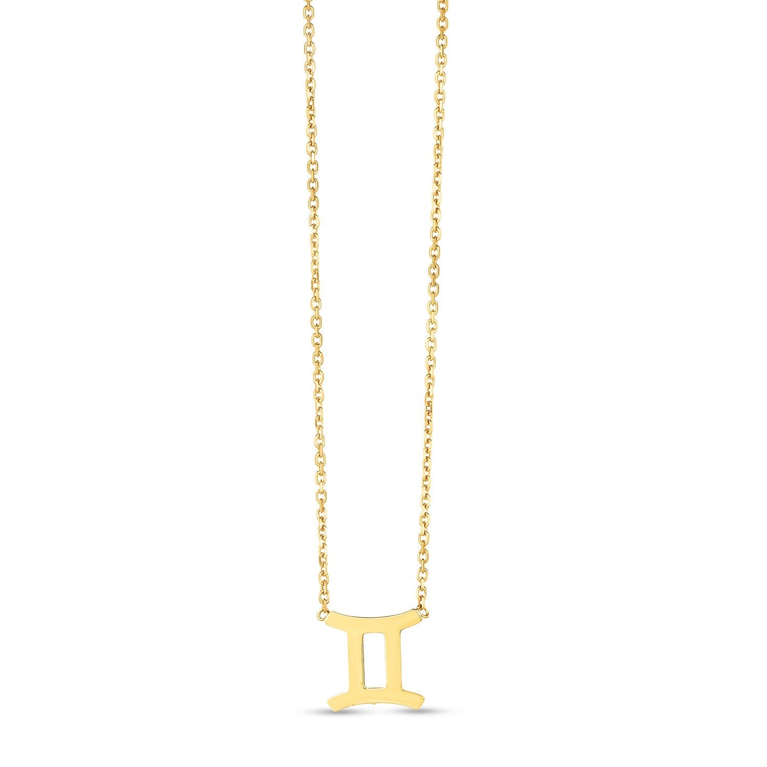 14K Yellow Gold Gemini Necklace by Avera Group