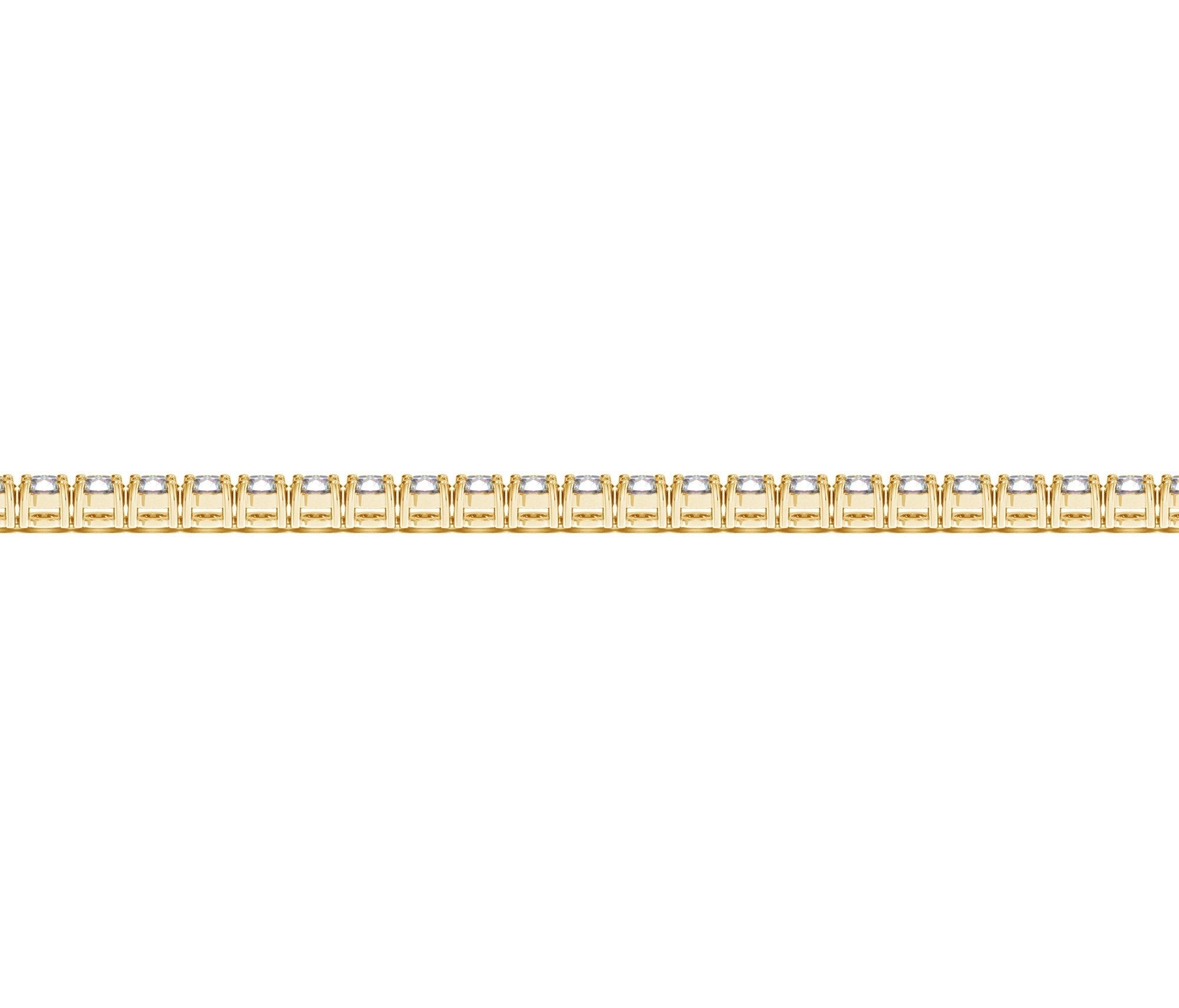 Lab Grown Round Diamond Tennis Bracelet in 14k Yellow Gold (3 cctw F/G VS2/SI1)