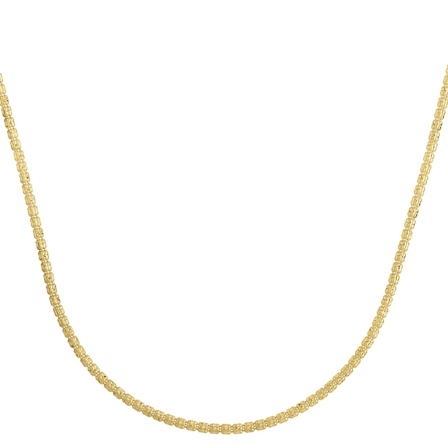 Ice Barrel Chain in 14k Yellow Gold (2.70 mm) by Bids.com