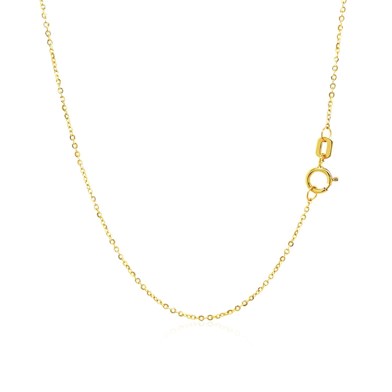 14k Yellow Gold Necklace with Eight Pointed Star and Beads by Avera Group