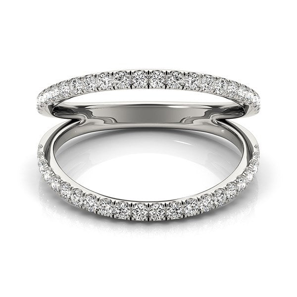 14k White Gold Diamond Split Band Ring (1/4 cttw) by Bids.com