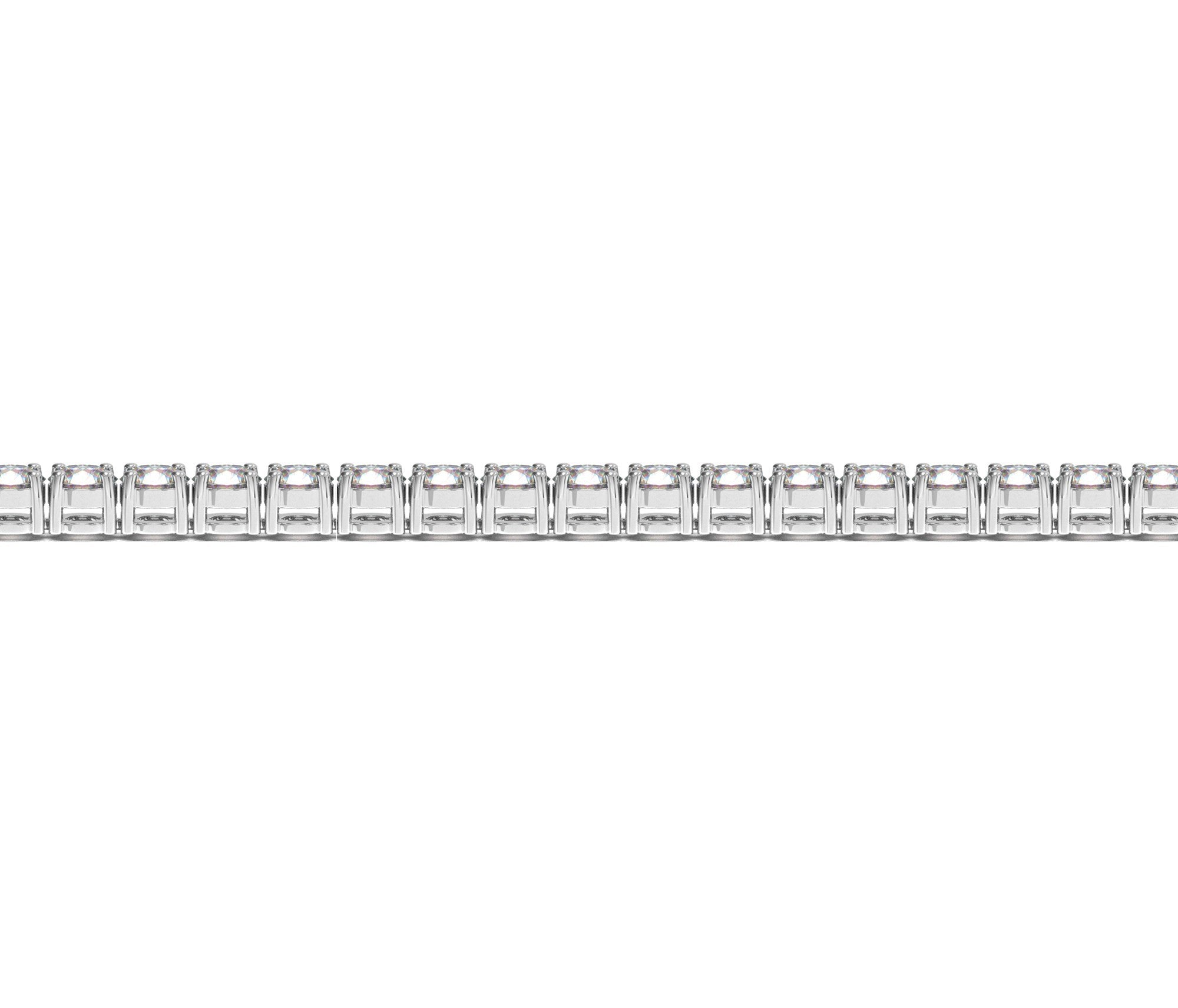 Lab Grown Round Diamond Tennis Bracelet in 14k White Gold (6 cctw F/G VS2/SI1) by Bids.com