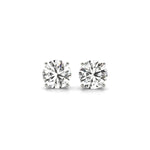 3 cttw Certified IGI Lab Grown Round Diamond Stud Earrings 14k White Gold(G/VS2) - DestGlow