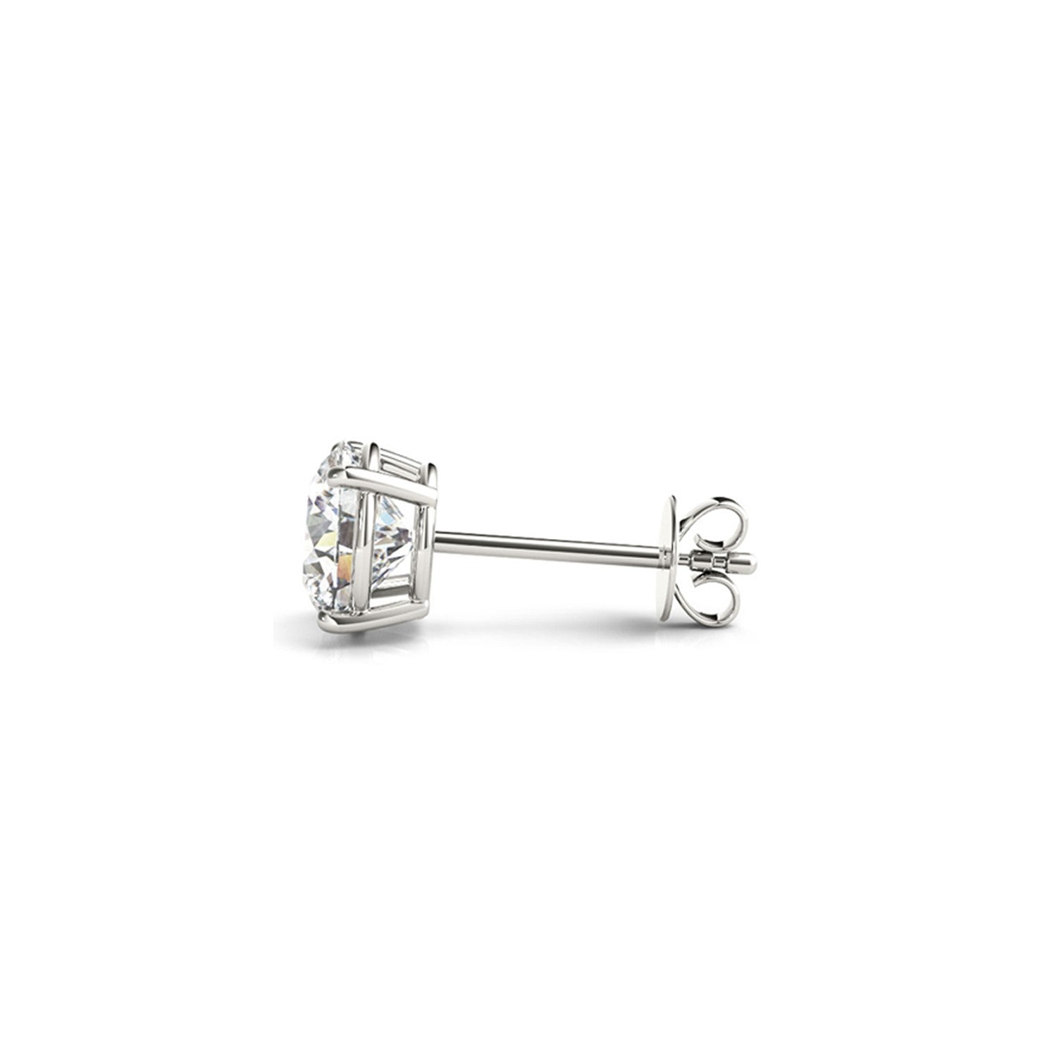 3 cttw Certified IGI Lab Grown Round Diamond Stud Earrings 14k White Gold(G/VS2) by Avera Group