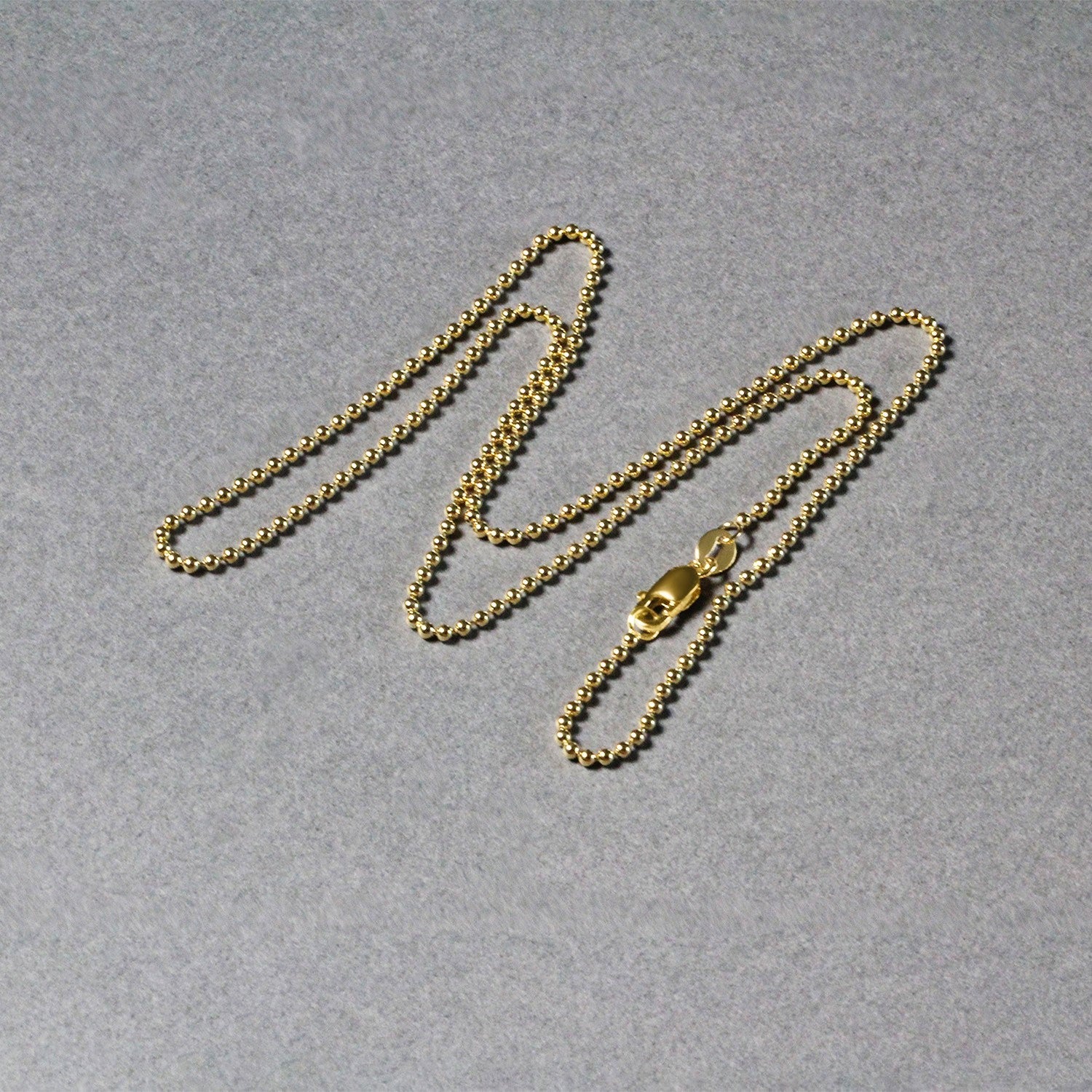 14k Yellow Gold Bead Chain 1.5mm by Bids.com