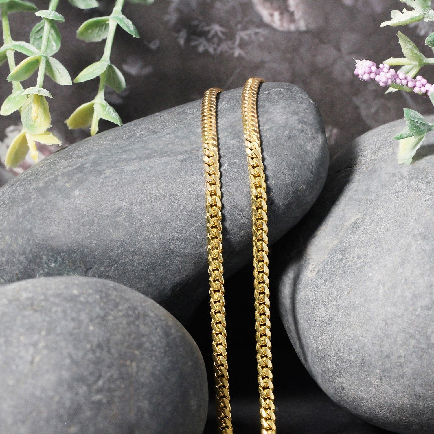 10k Yellow Gold Classic Solid Miami Cuban Chain (3.20 mm) DestGlow