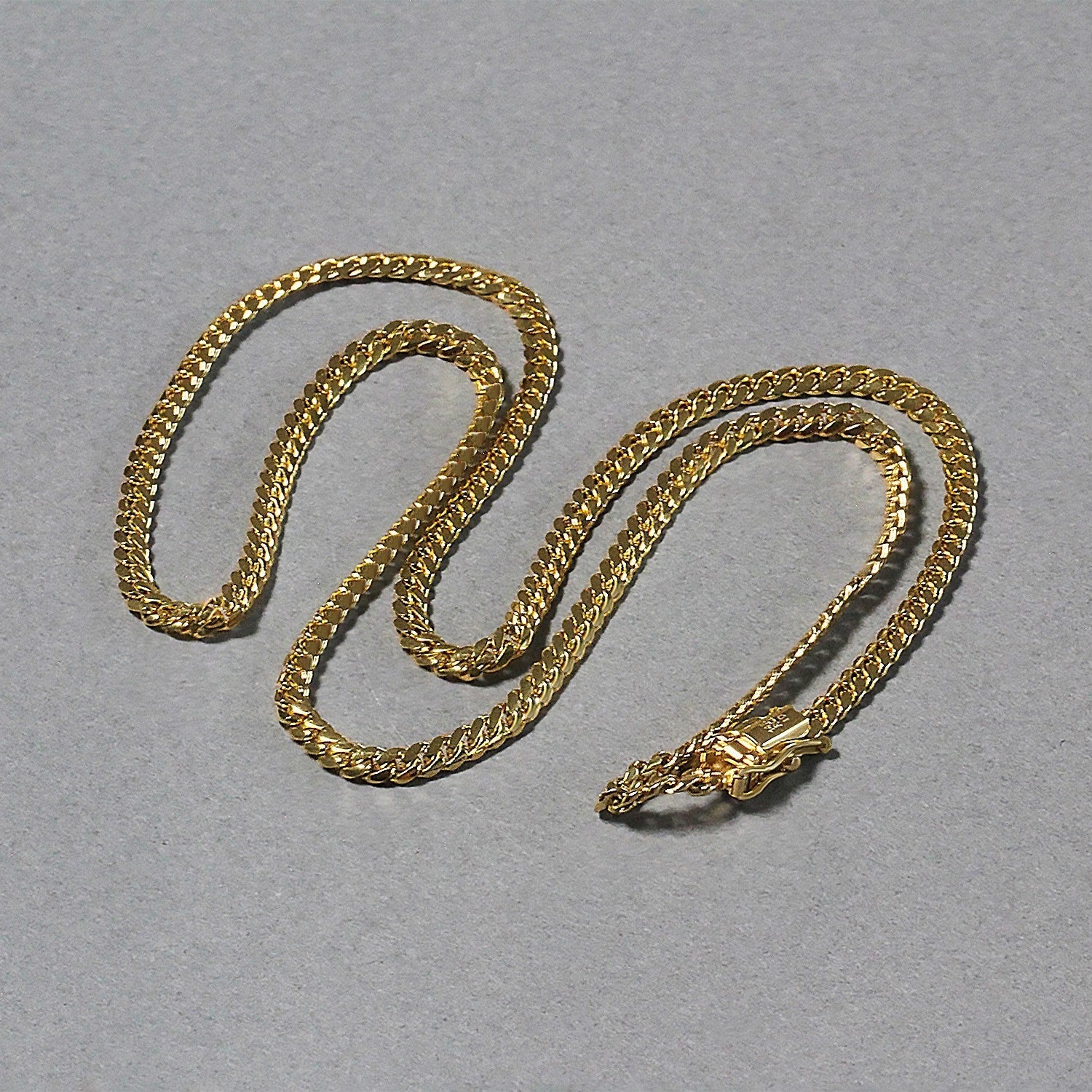 10k Yellow Gold Classic Solid Miami Cuban Chain (3.20 mm) DestGlow