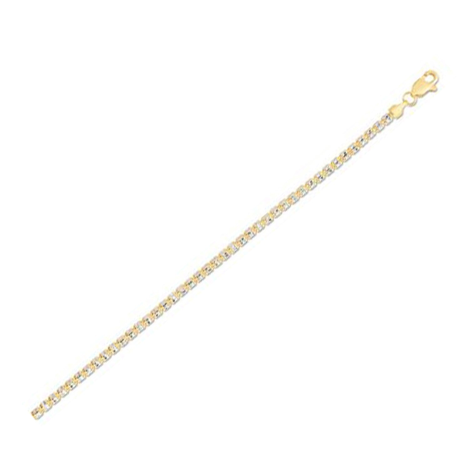 Ice Barrel Chain in 14k Yellow Gold (2.7 mm) by Avera Group