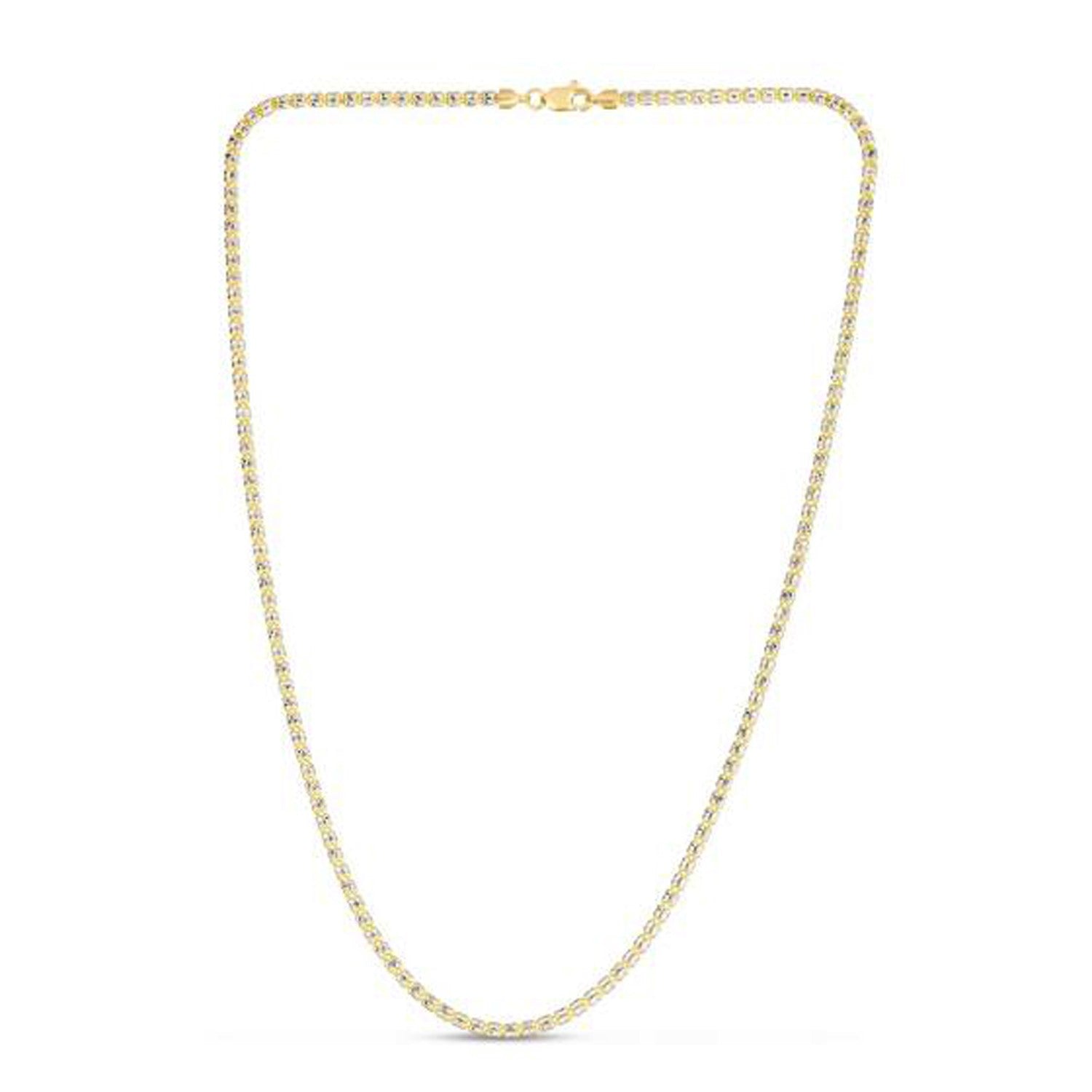 Ice Barrel Chain in 14k Yellow Gold (2.7 mm) by Avera Group