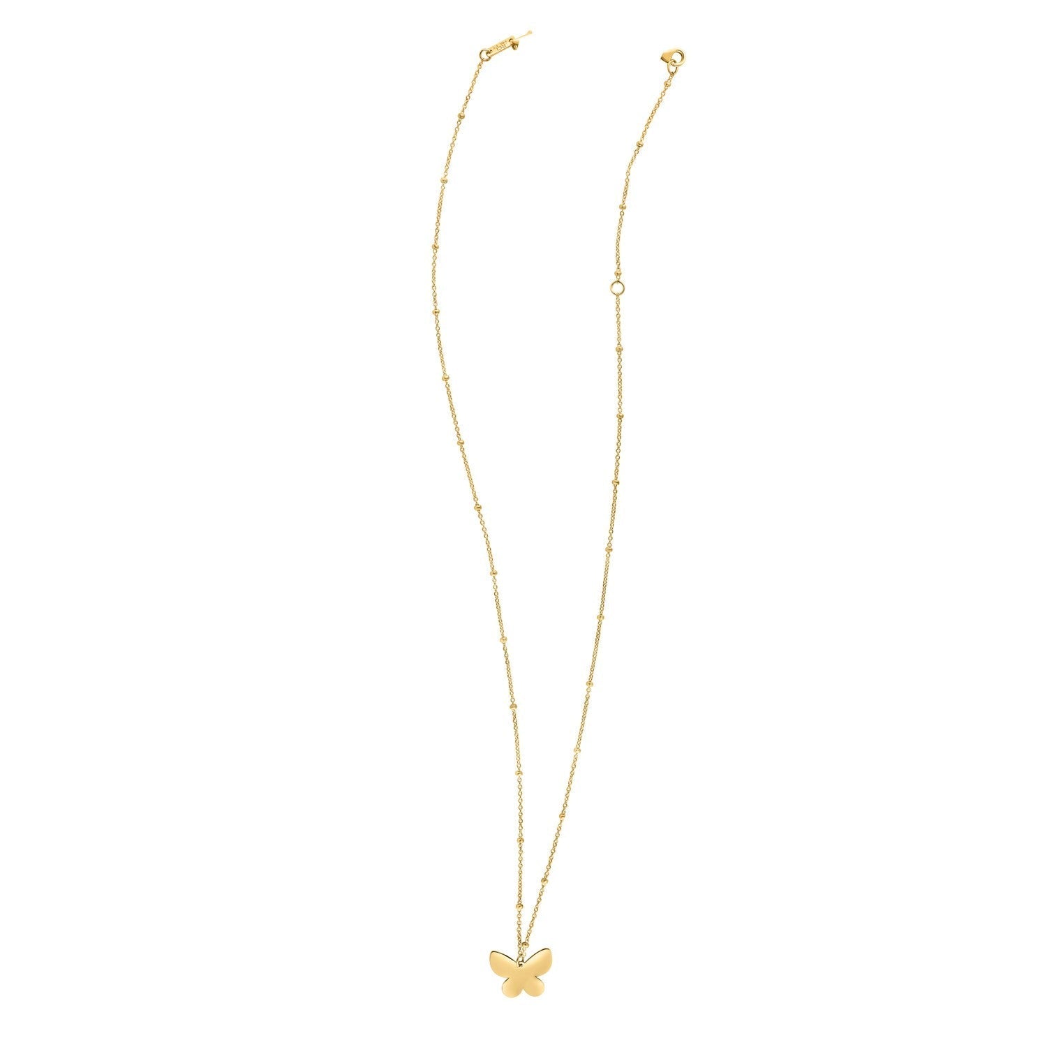 14k Yellow Gold Ppillon Butterfly Necklace DestGlow
