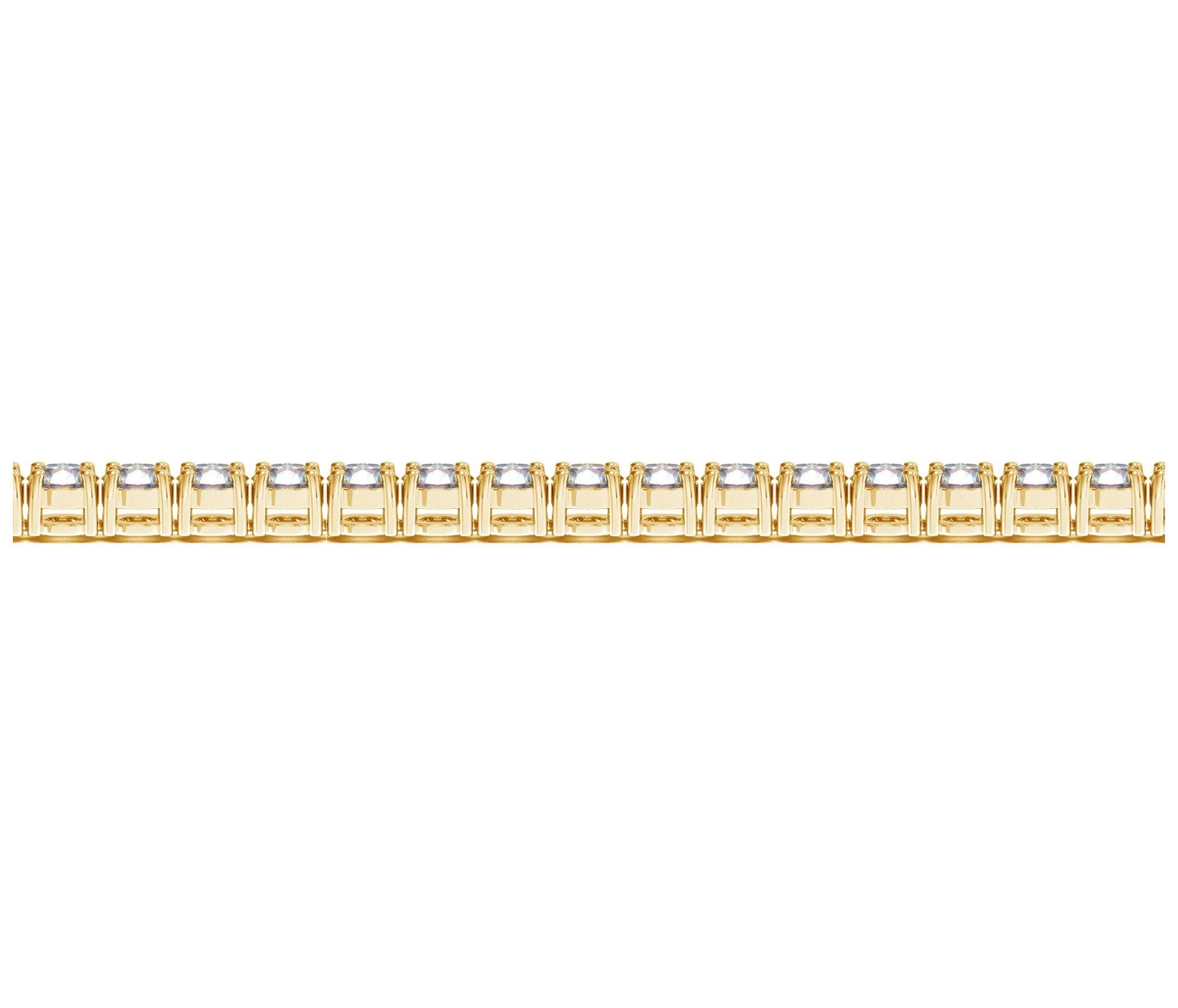 Lab Grown Round Diamond Tennis Bracelet in 14k Yellow Gold (8 cctw F/G VS2/SI1) by Bids.com