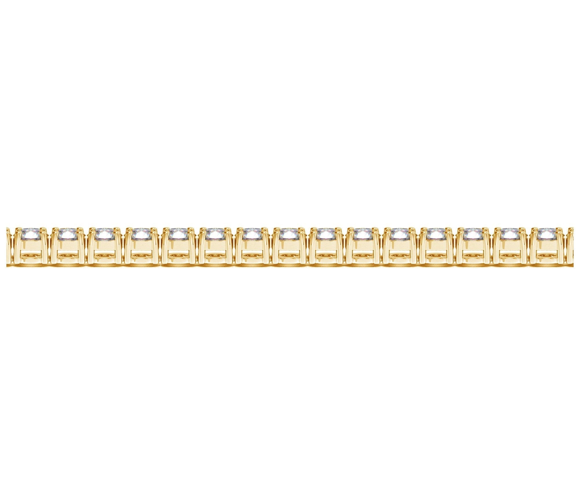 Lab Grown Round Diamond Tennis Bracelet in 14k Yellow Gold (8 cctw F/G VS2/SI1)
