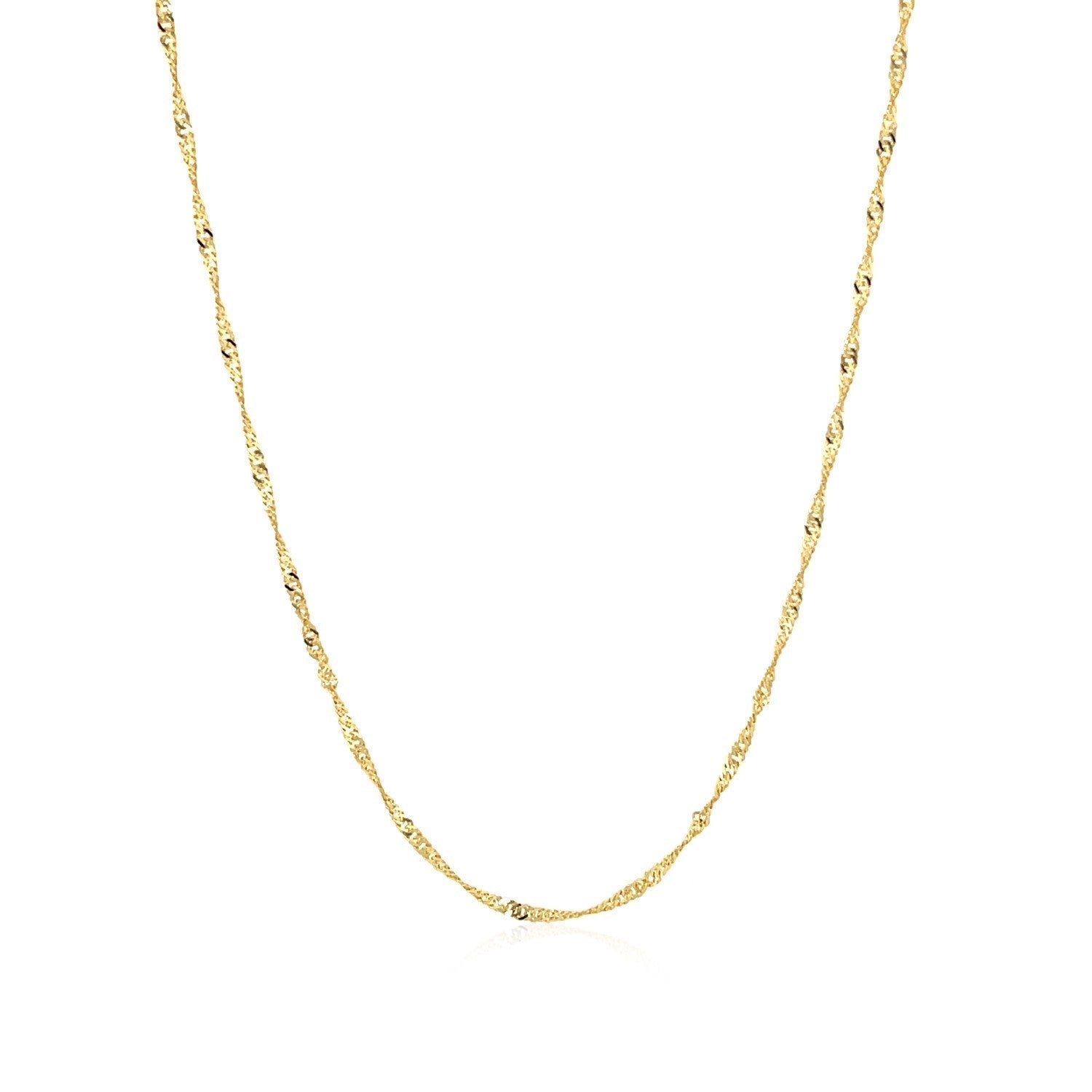 10k Yellow Gold Singapore Chain (1.50 mm) DestGlow