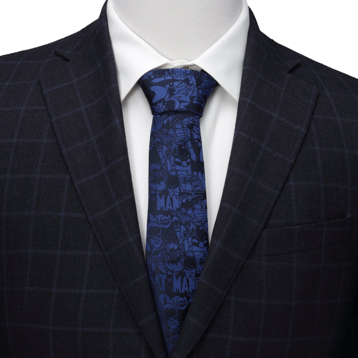 DC Batman Comic Blue Tie by Cufflinks.com