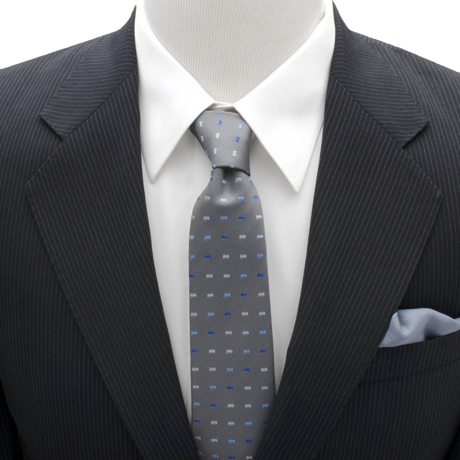 DC Batman Icon Gray Mens Tie by Cufflinks.com