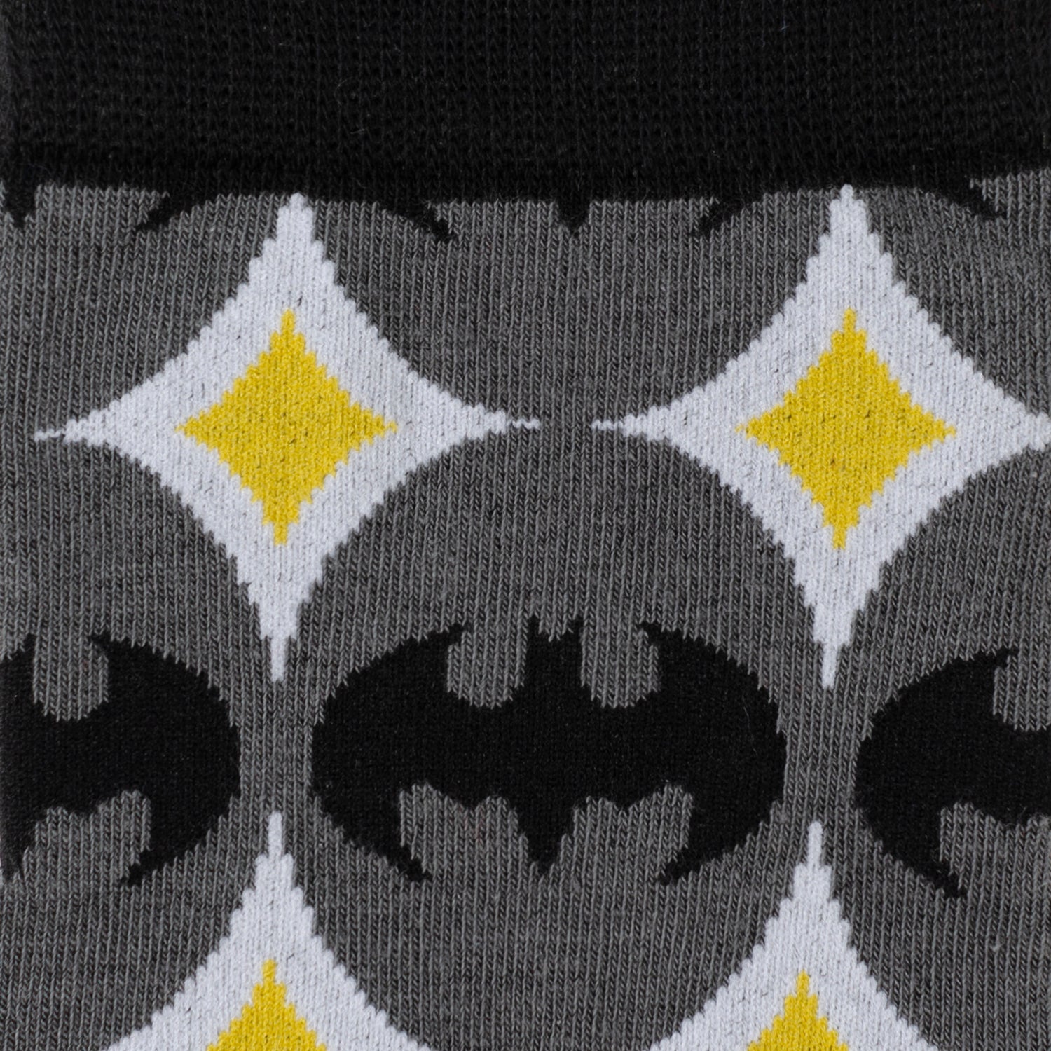 DC Batman Circle Gray Black Men&
