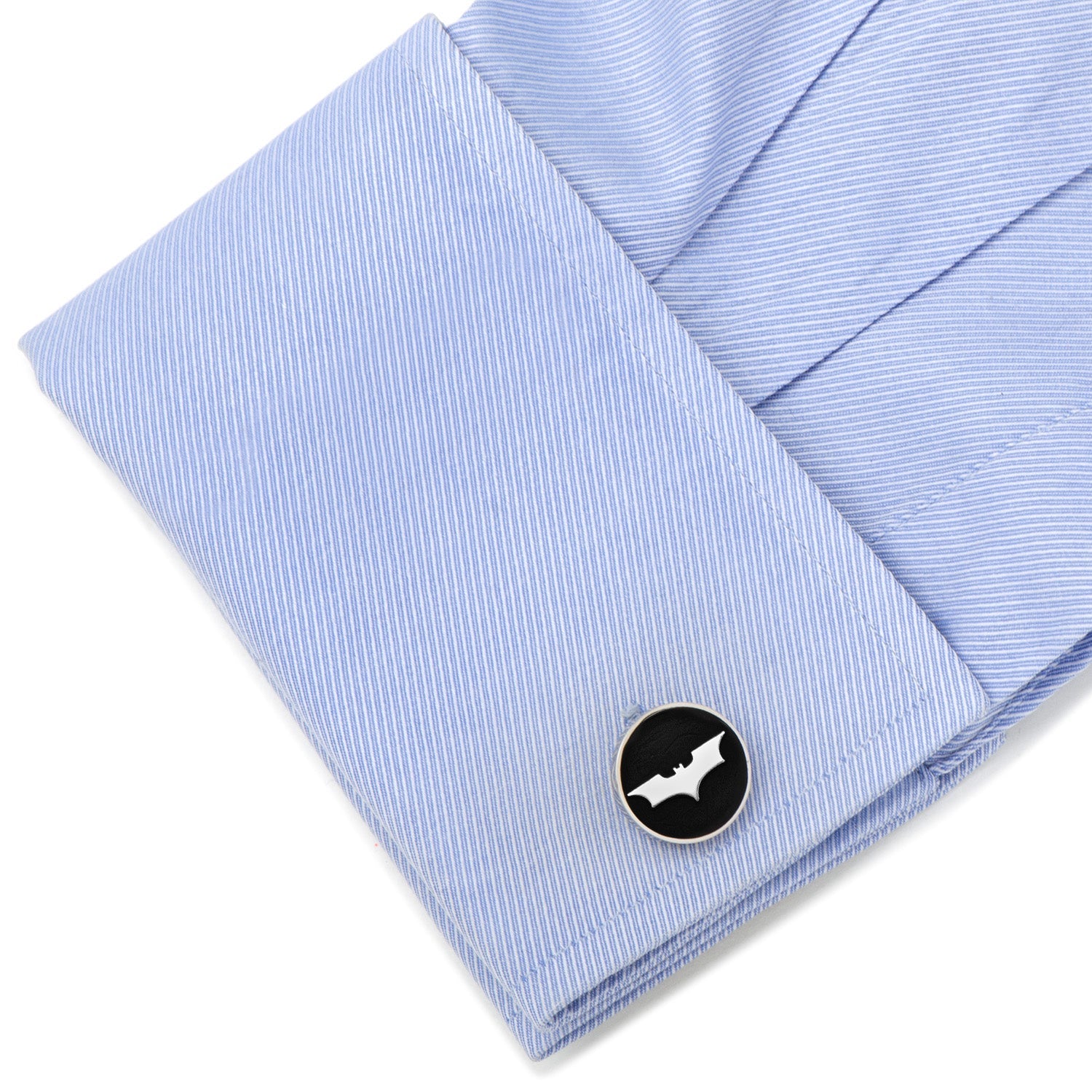DC Batman Dark Knight Recessed Black Cufflinks by Cufflinks.com
