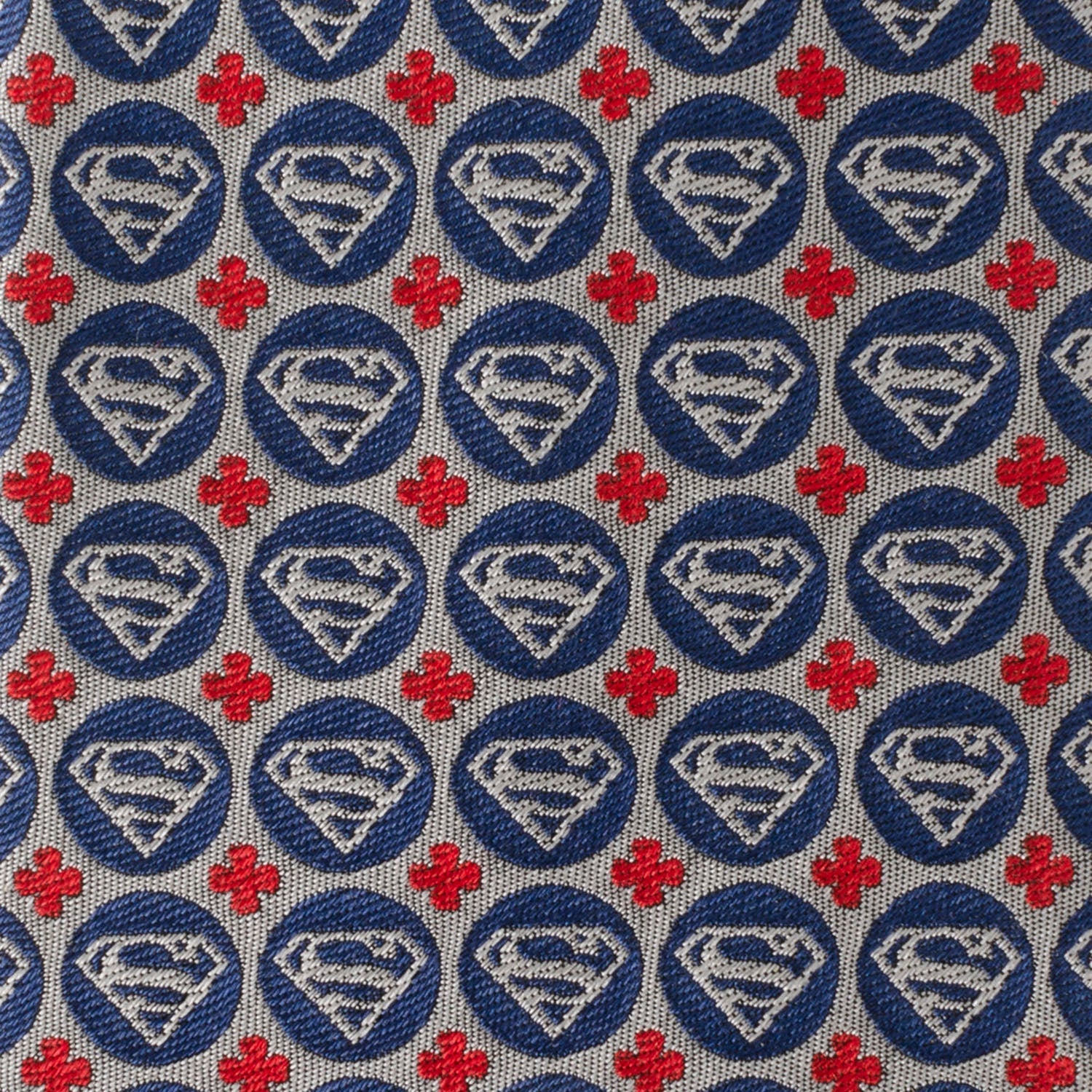 DC Superman Shield Motif Gray Men&
