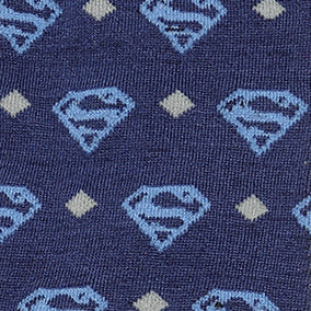 DC Superman Diamond Navy Socks by Cufflinks.com
