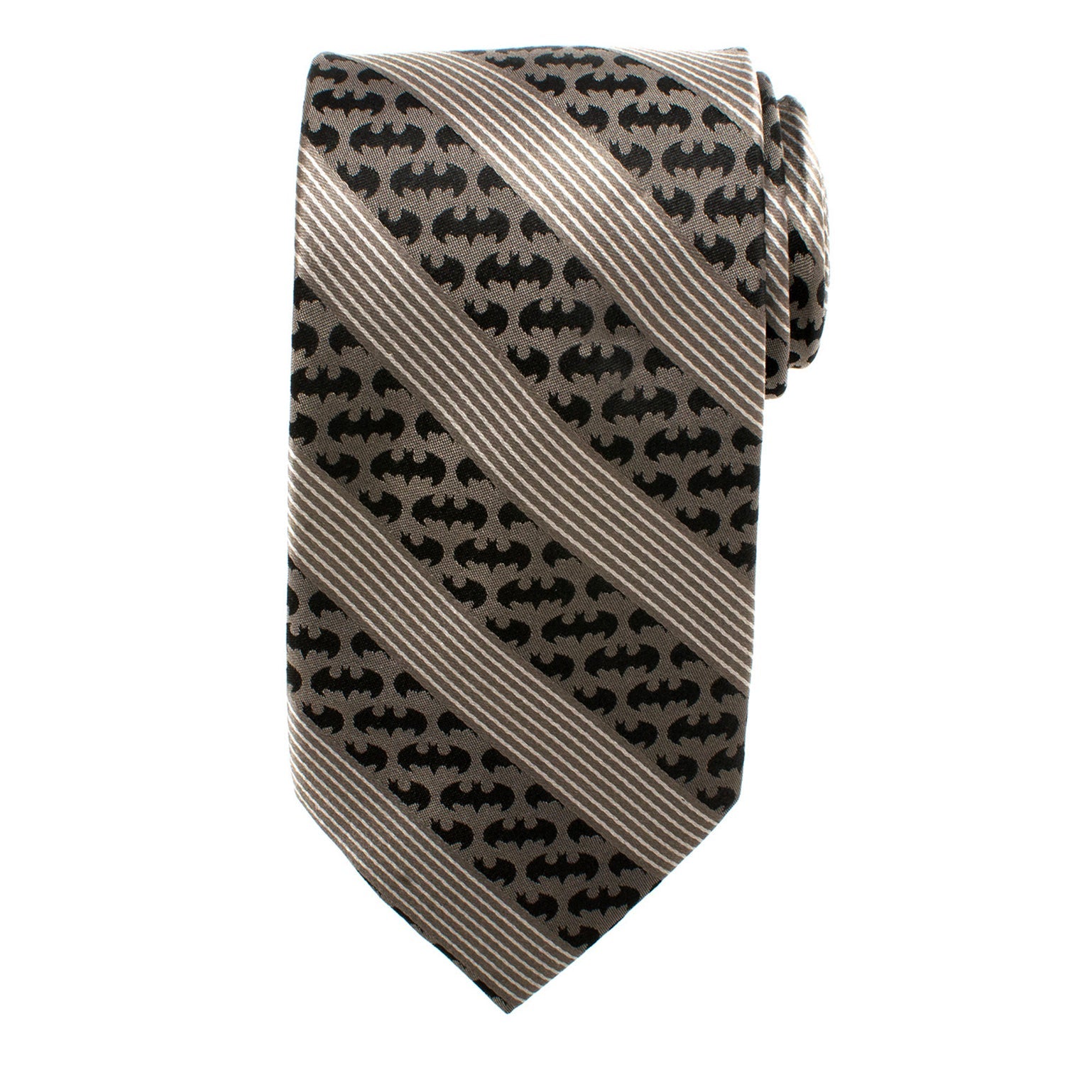DC Batman Black Pinstripe Tie by Cufflinks.com