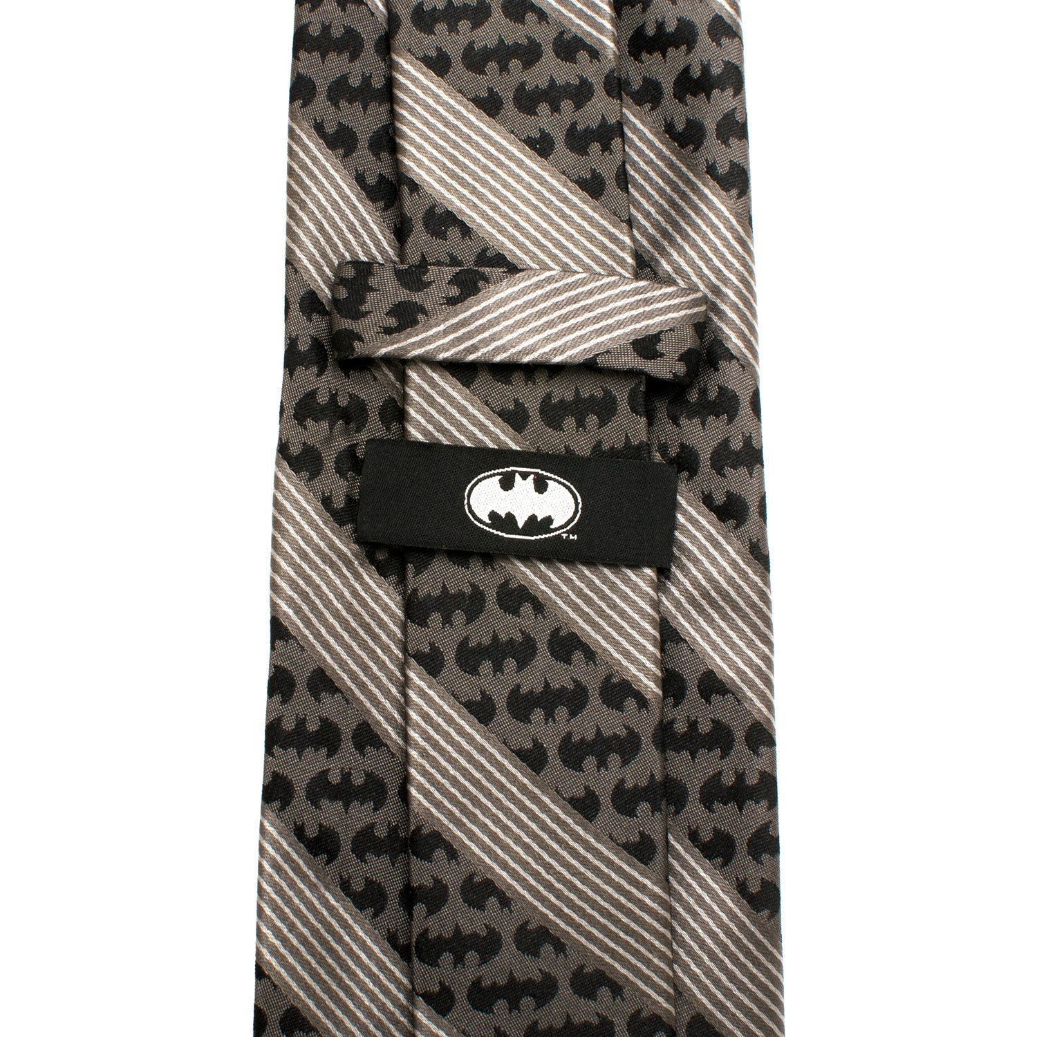 DC Batman Black Pinstripe Tie by Cufflinks.com