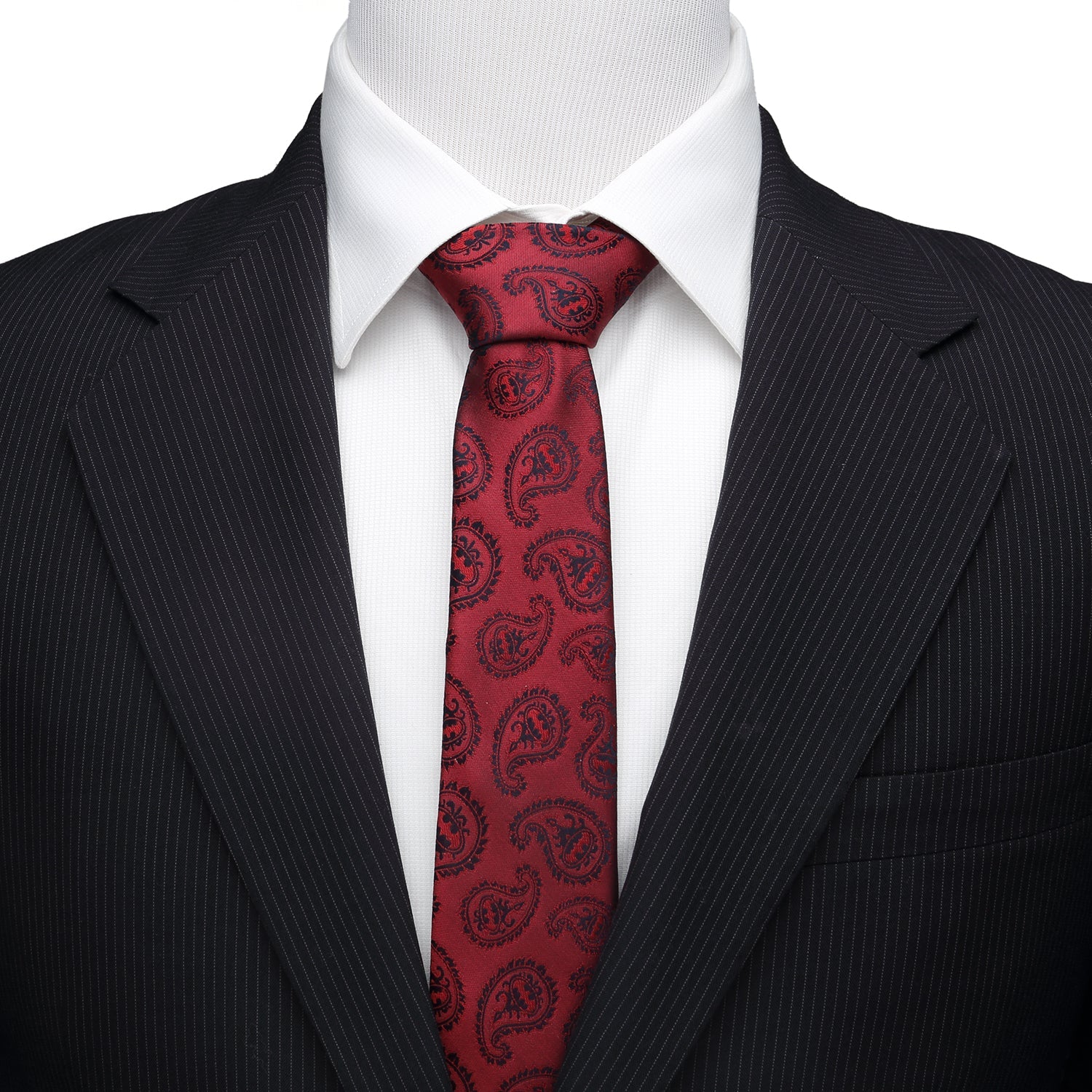 DC Batman Red Paisley Tie by Cufflinks.com