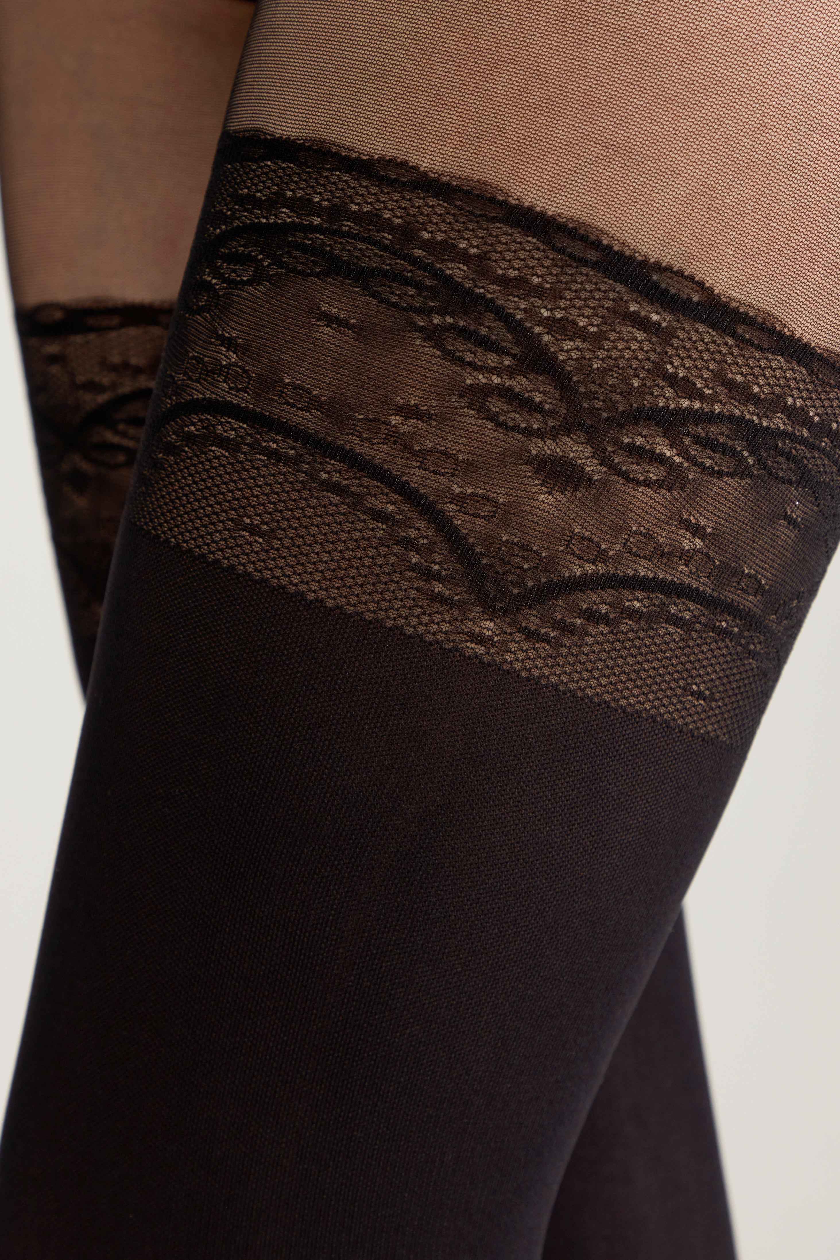 Fantasy Tights Conte Delight - Lace Panties Stockings Imitation