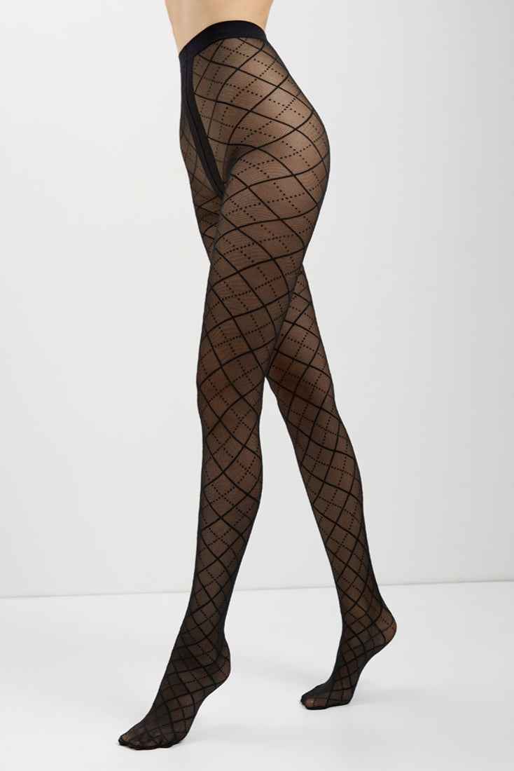 Fantasy Tights Conte Design - Diamond Pattern and a Mesh Effect