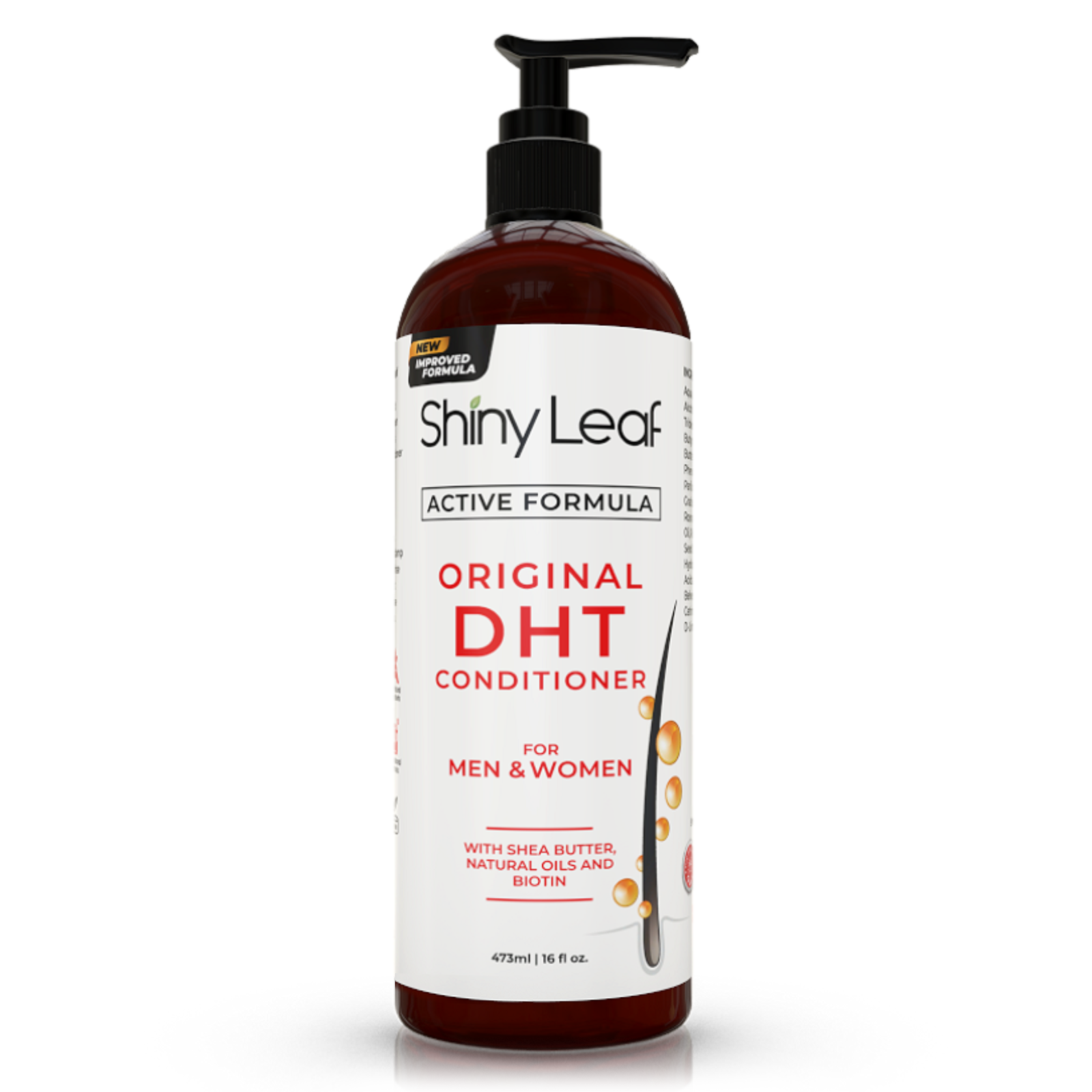 DHT Blocker Hair Loss Conditioner with Castor Oil & Biotin — 16 oz by Shiny Leaf