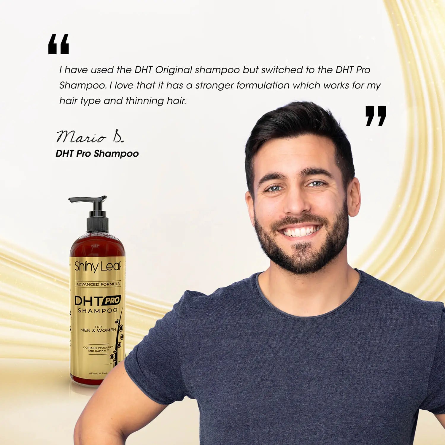 DHT Pro Shampoo with Procapil & Capixyl — 16 oz by Shiny Leaf