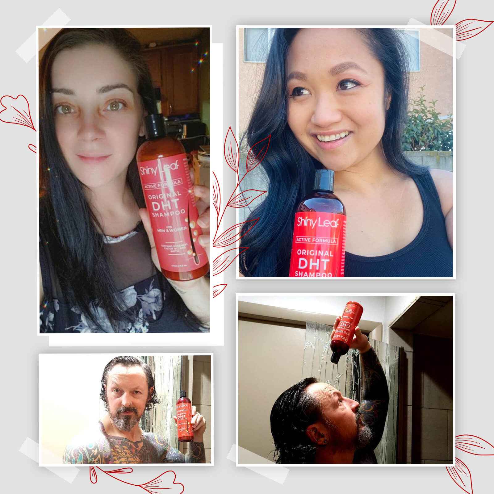 DHT Blocker Hair Loss Shampoo 16 oz, Active Formula For Hair Growth With Biotin