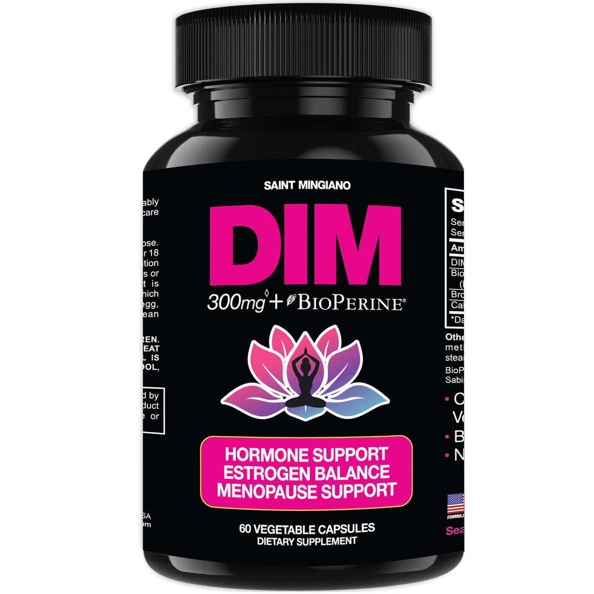 DIM Supplement 300 mg Supplements | Hormone Estrogen and Menopause Balance for Women DestGlow
