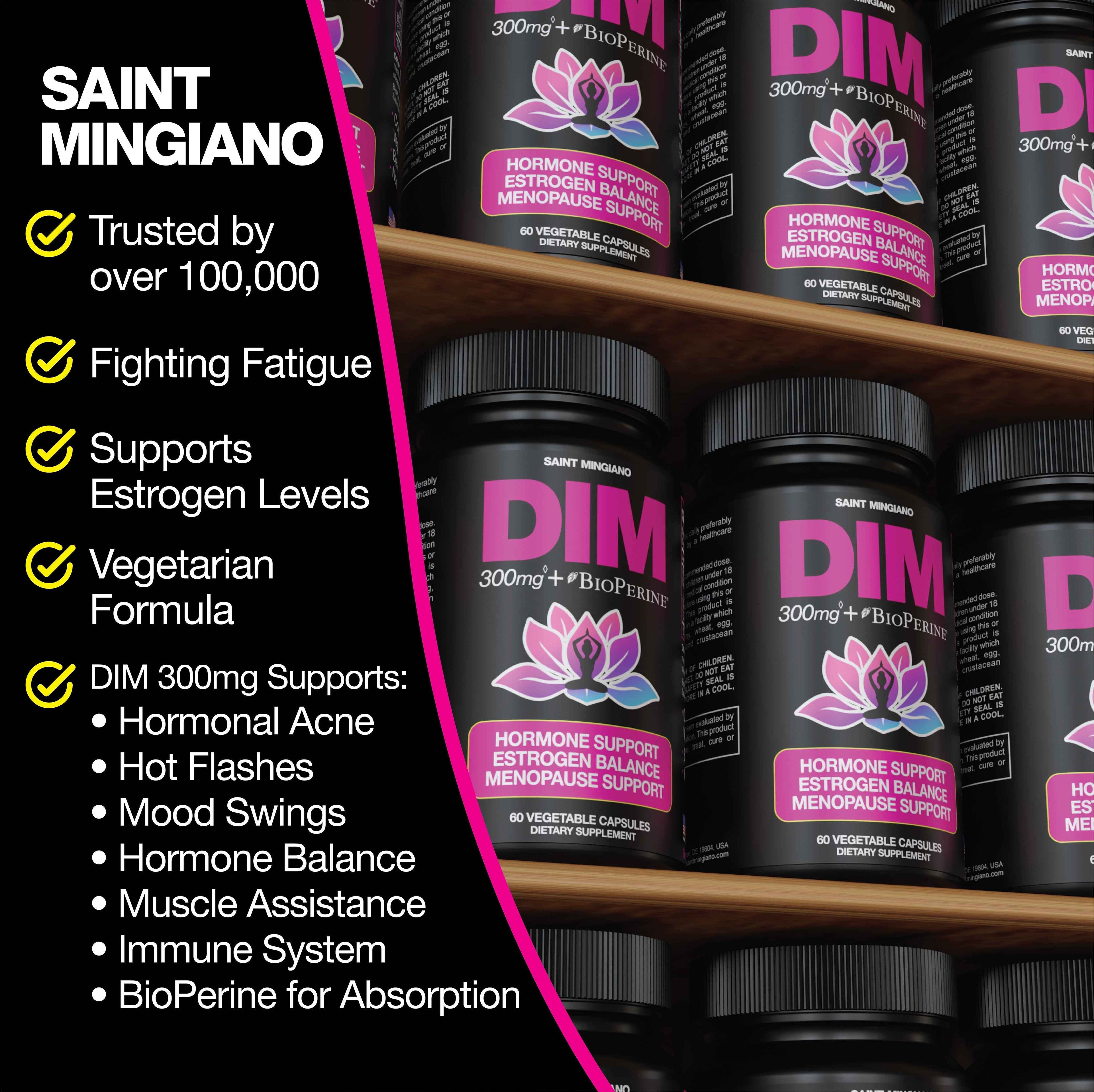 DIM Supplement 300 mg Supplements | Hormone Estrogen and Menopause Balance for Women DestGlow