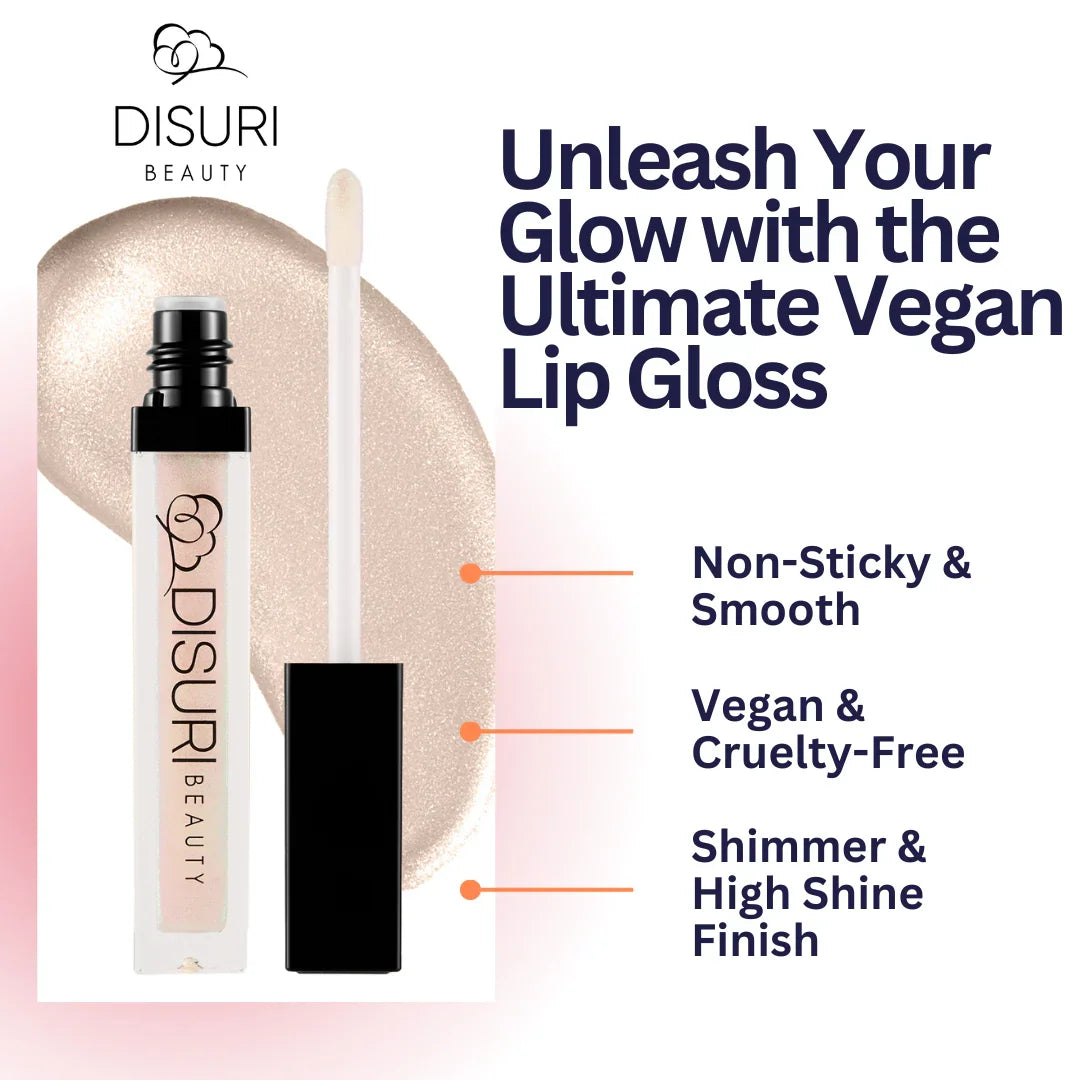 DISURI Beauty Shimmer Blast Lip Gloss - Ice Queen (S30)