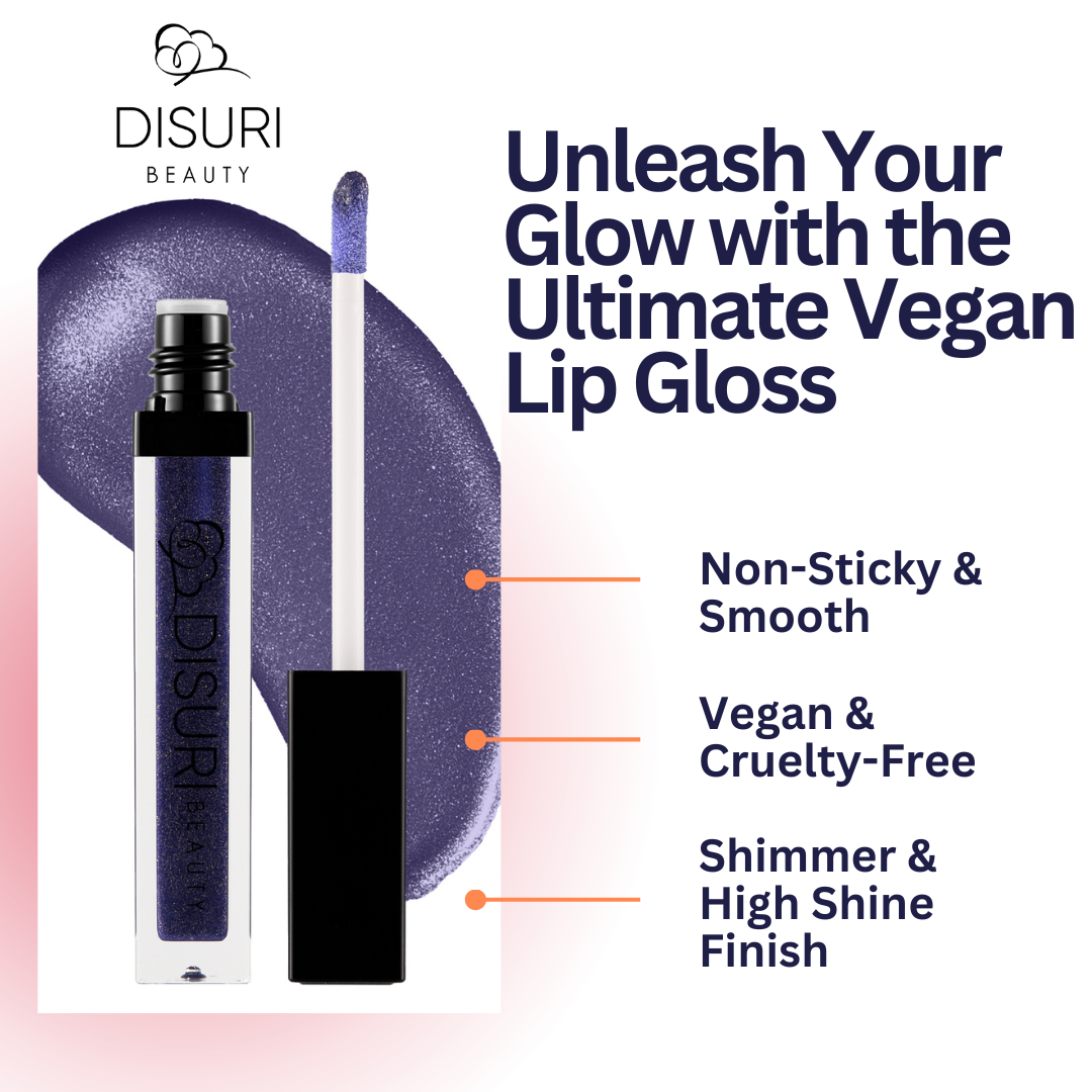 DISURI Beauty Shimmer Blast Lip Gloss - Moonlight Kiss (S69)
