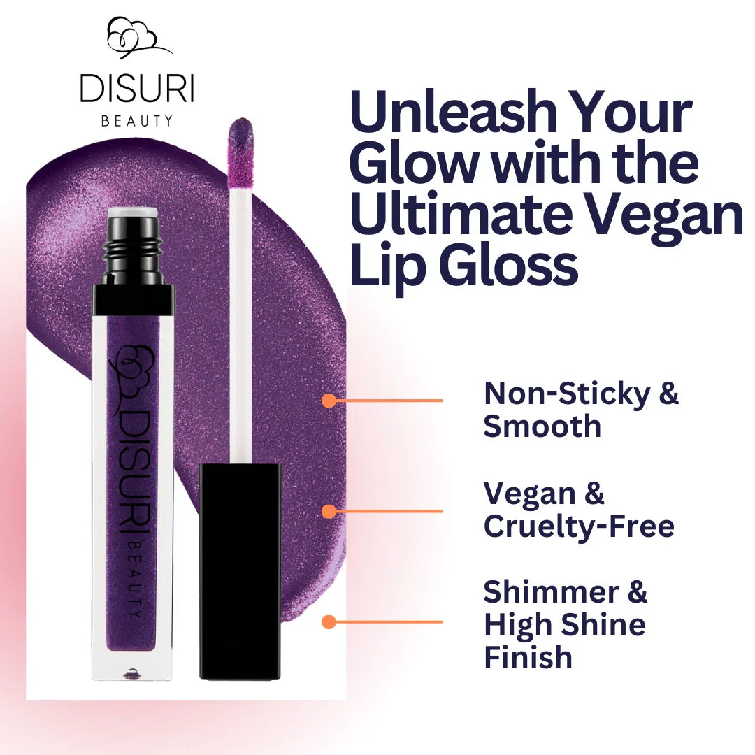 DISURI Beauty Shimmer Blast Lip Gloss - Shar (S19) DestGlow