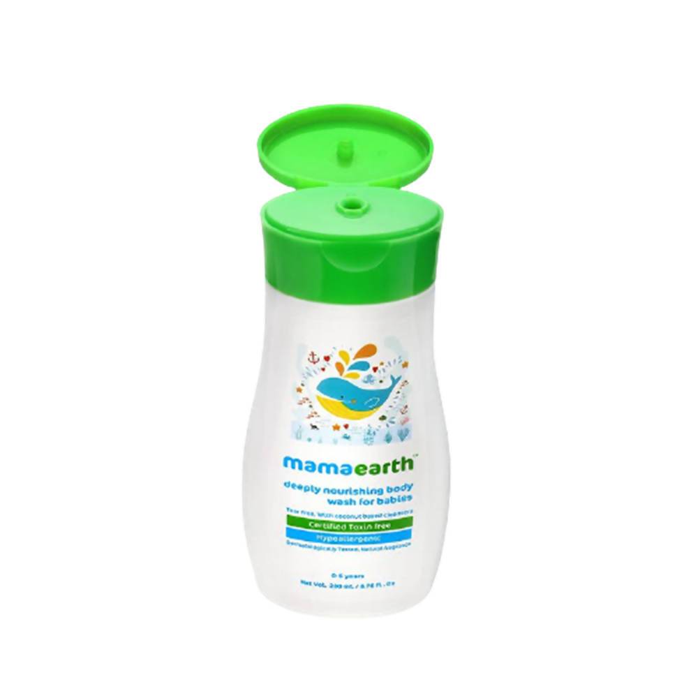 Mamaearth Deeply Nourishing Baby Body Wash For Natural Cleansers & Tear-Free Formula