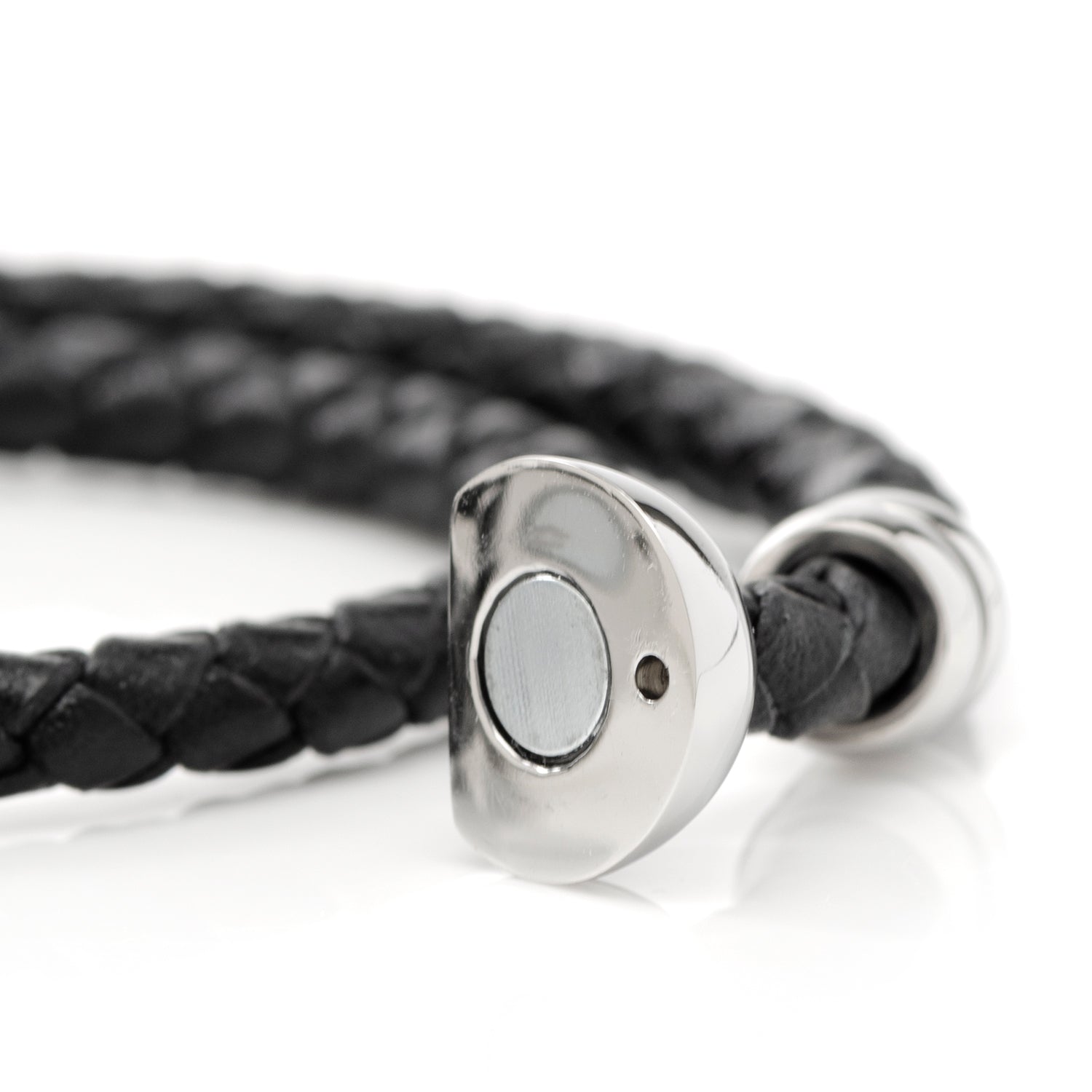 Disney Mickey Silhouette Black Double Wrapped Leather Bracelet by Cufflinks.com