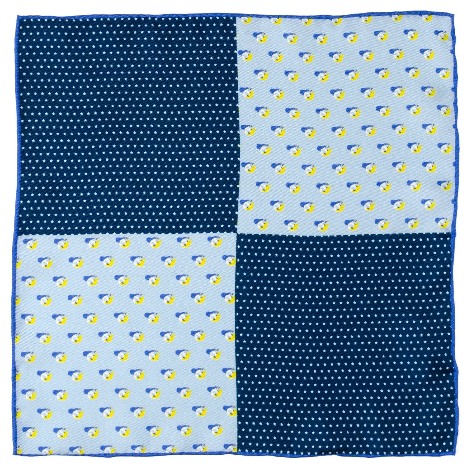 Disney Donald Duck Blue Pocket Square