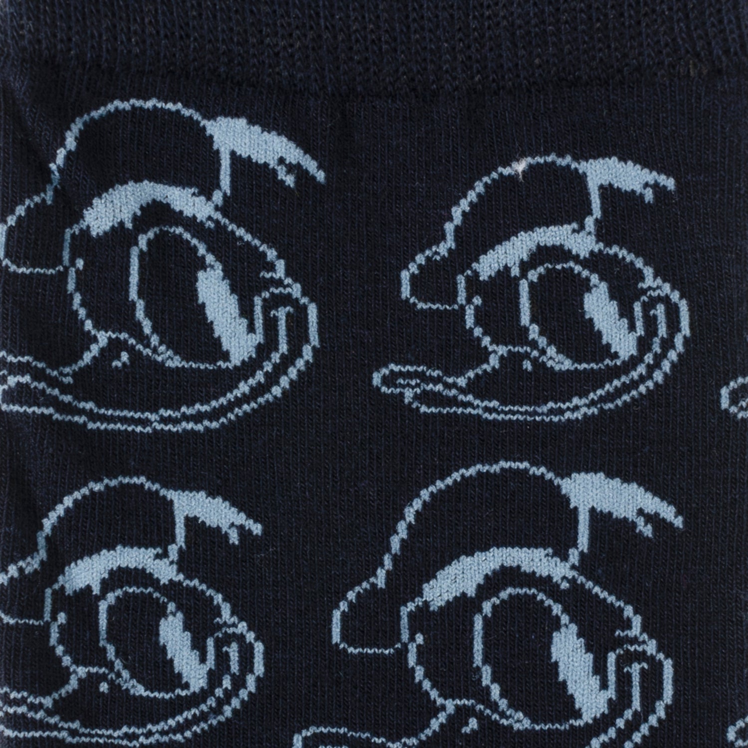 Disney Donald Duck Patterned Blue Socks and Mickey Mouse Blue Lapel Pin Gift Set by Cufflinks.com