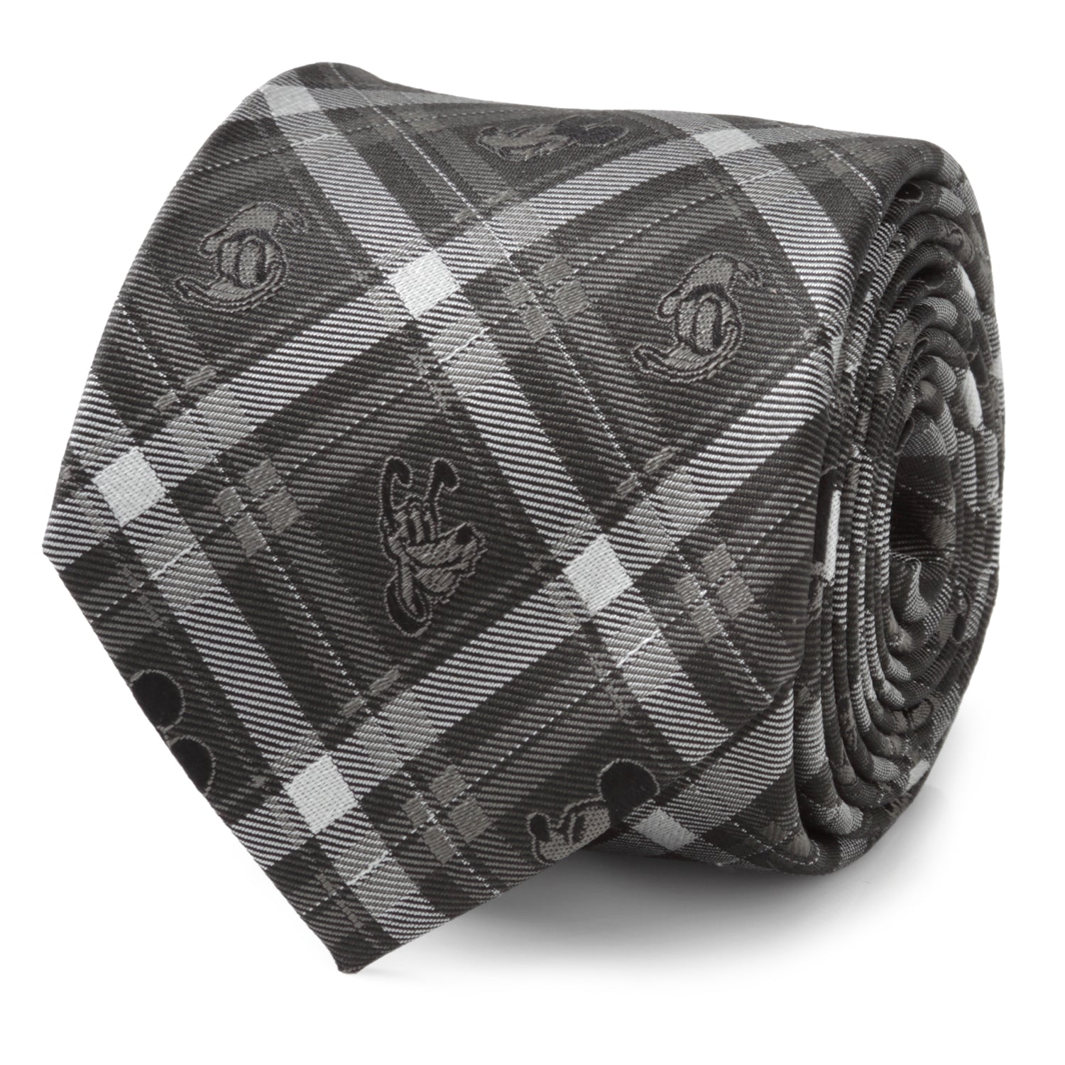Disney Mickey and Friends Charcoal Plaid Men&