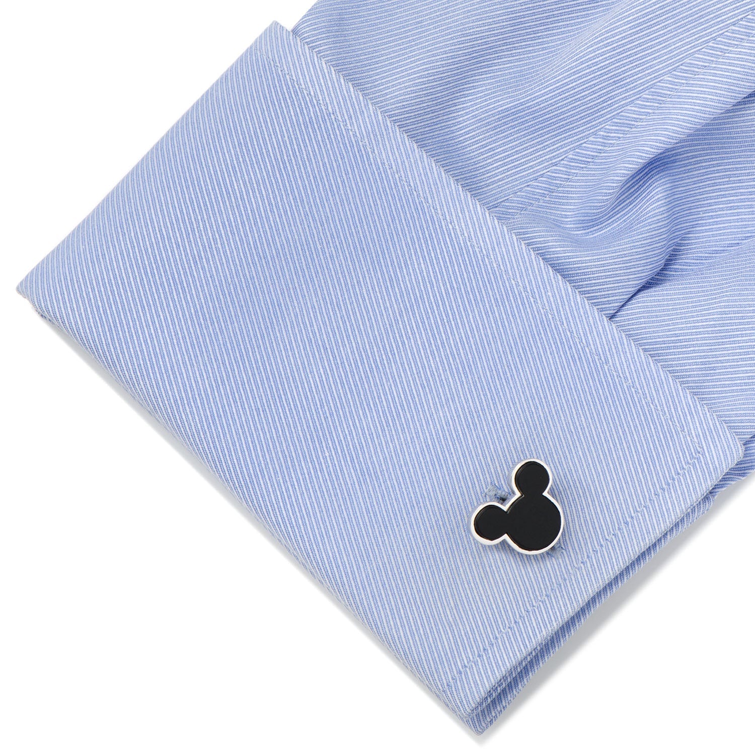 Disney Mickey Mouse Sterling Silver and Onyx Cufflinks by Cufflinks.com